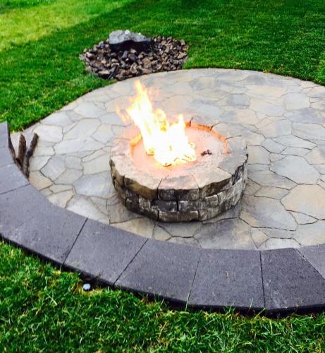 Sunken Level with Fire Pit