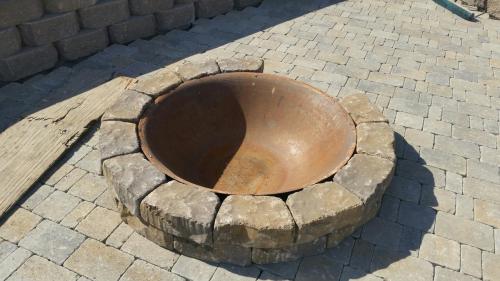 Natural Wood Fire Pit