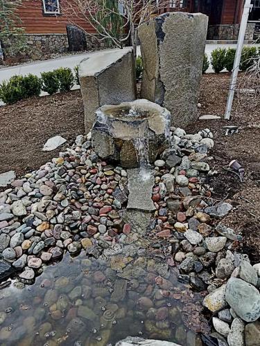 Bubbler With Small Waterfall
